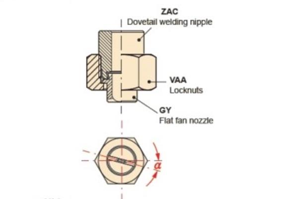 High Impact Dovetail Flat Fan Spray Nozzles