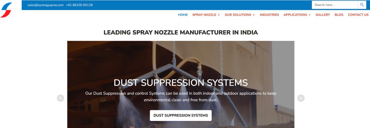 Spray Nozzle Manufacturers In India: Synergy Spray System